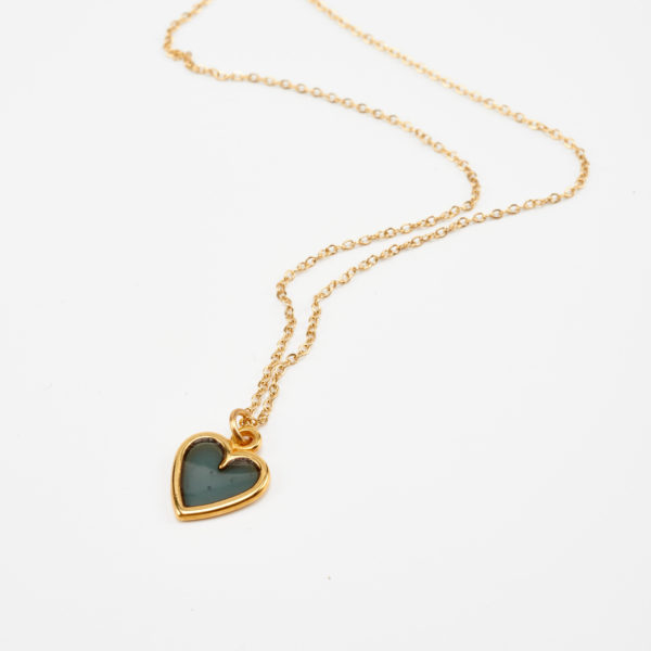 adorable gold necklace heart by mond jewels