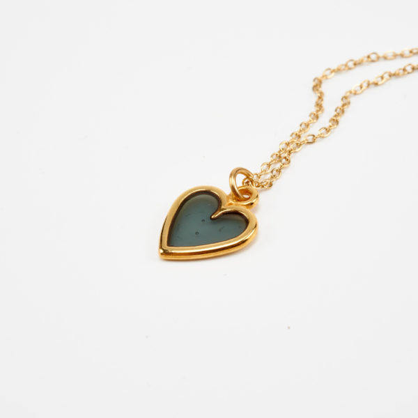 adorable gold necklace heart by mond jewels