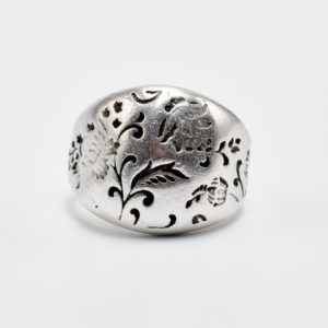 Bloom in Silver ring