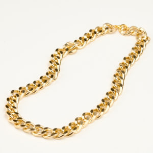 Chain necklace thick gold coated classic design
