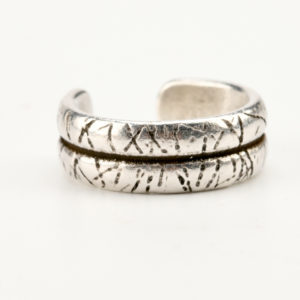 Men's carved ring abstract
