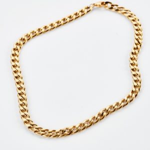 Gold stainless steel necklace unisex