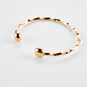 Handmade gold rod bracelet