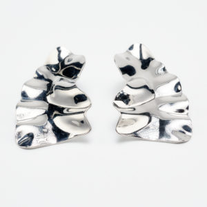 turtly silver earrings