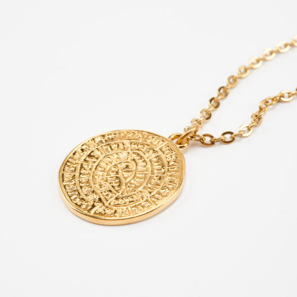 faistos gold necklace by mond jewels