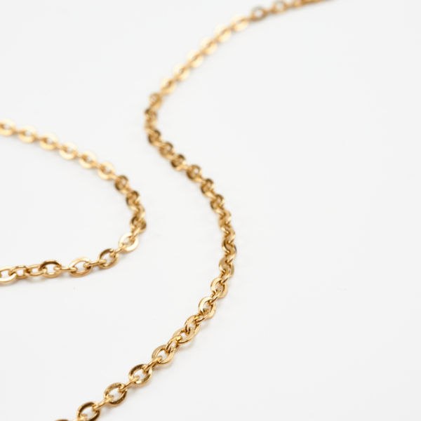 faistos gold necklace by mond jewels
