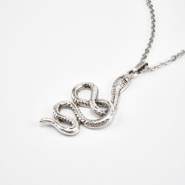 snake silver necklace chain