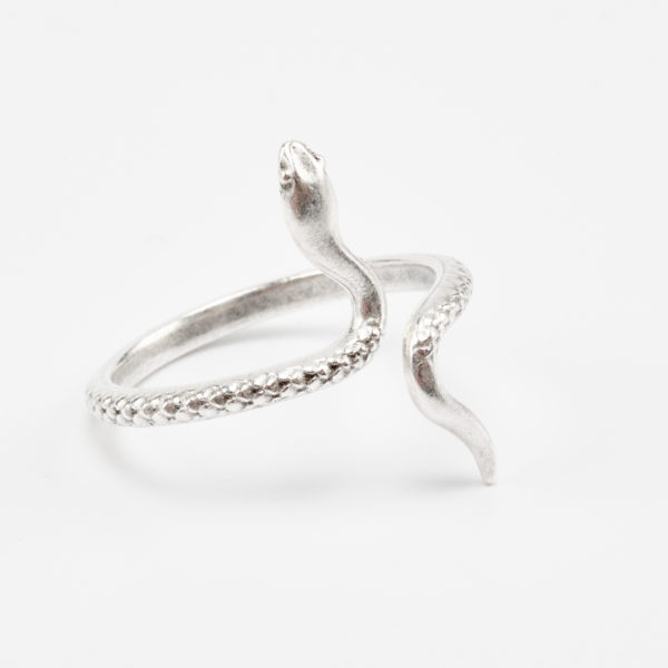 snake silver thin ring