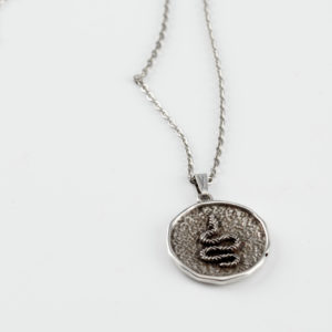 shh snake pendant silver