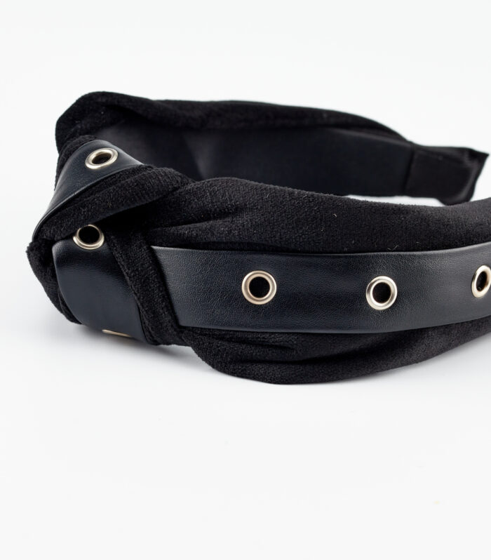 black velvet headband hair accessory by mond jewels