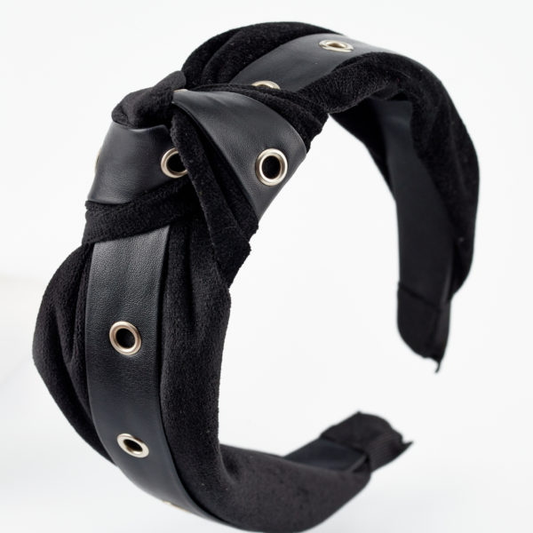 black velvet headband hair accessory by mond jewels
