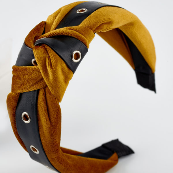 mustard headband velvet by mondjewels
