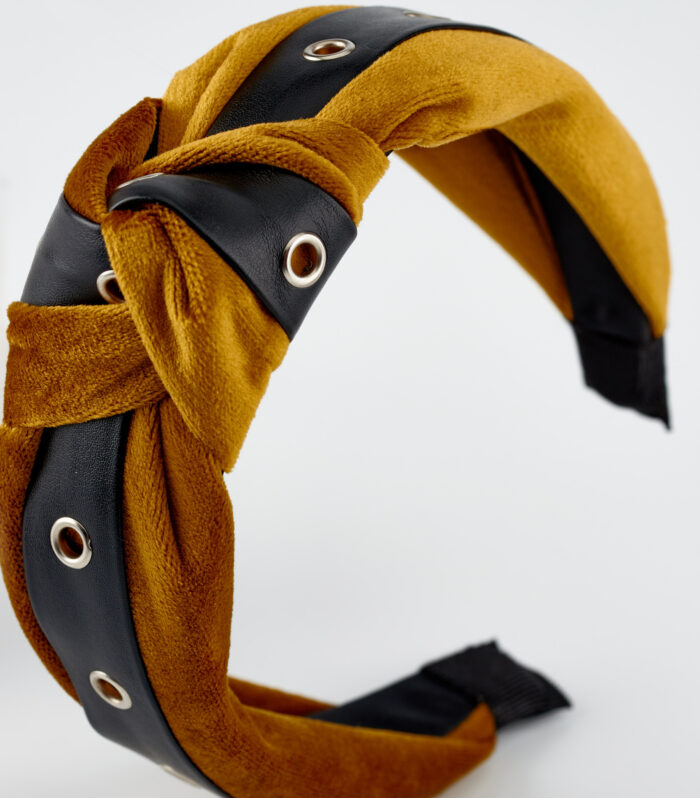 mustard headband velvet by mondjewels