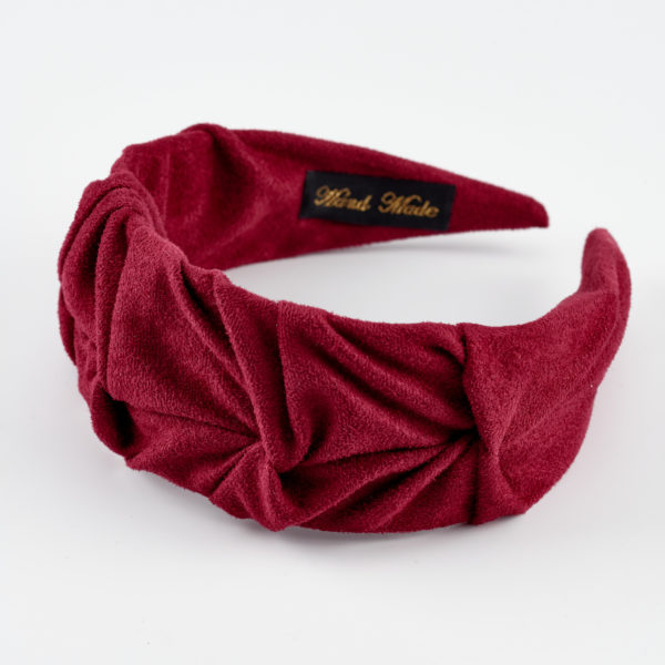cherrie red suede headband by mond jewels