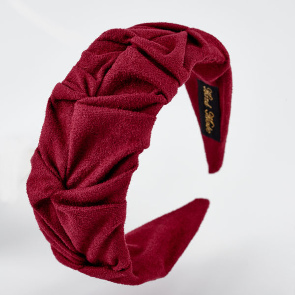 cherrie red suede headband by mond jewels