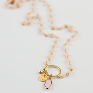 pink seduction gold necklace mond jewels