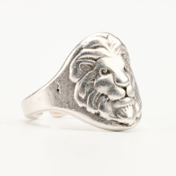 Ανδρικό δαχτυλίδι κεφαλή λιονταριού
